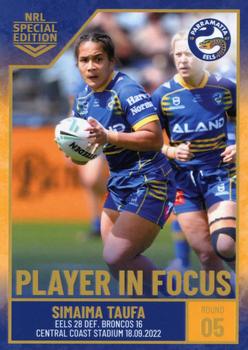2022 NRL Player In Focus #WIF05 Simaima Taufa Front